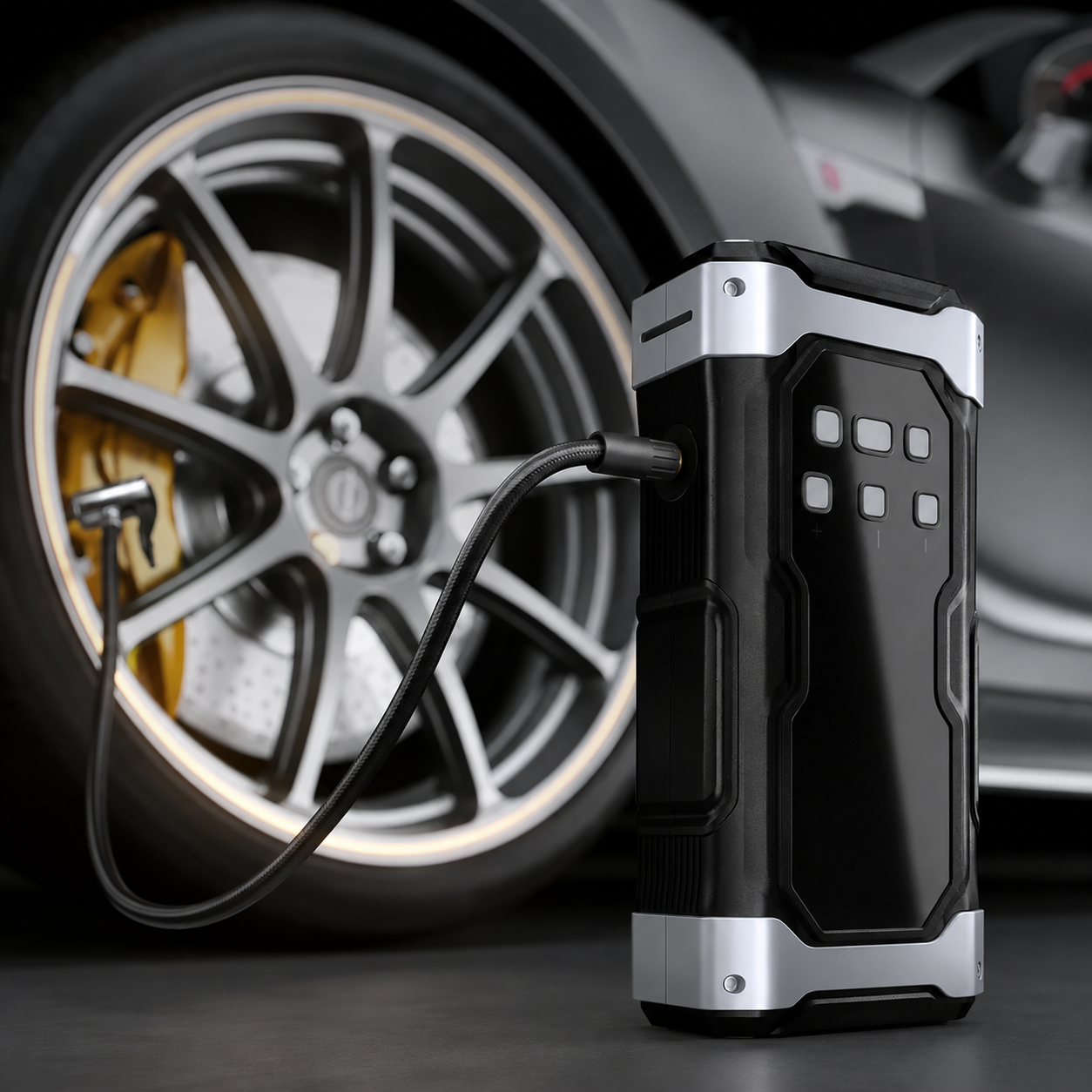 9000A Car Battery Jump Starter With Air Inflator