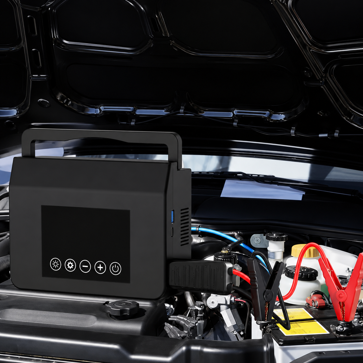 4000A Portable Car Jump Starter With Air Pump
