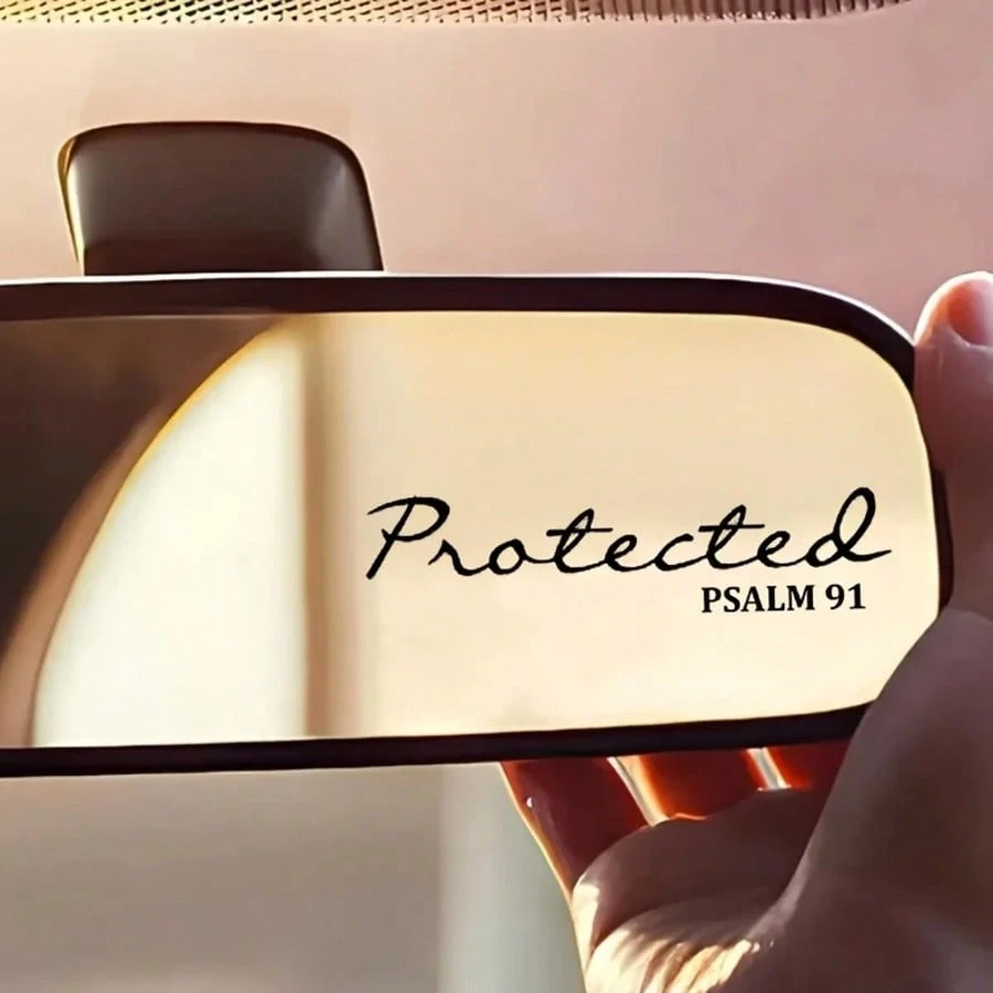 Protected Psalm 91 Car Mirror Decal Waterproof Sticker