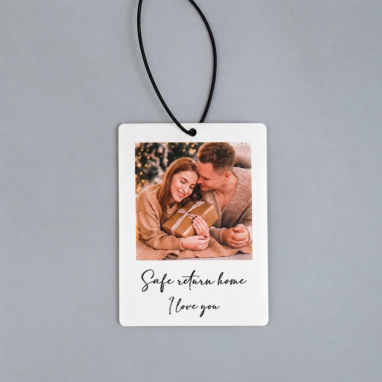 Personalized Photo Car Pendant Hanging Ornament For Car Mirror And Bag Charm
