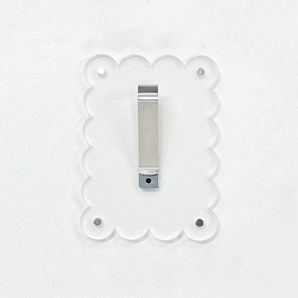 Universal Magnetic Transparent Photo Frame Clip For Car Visor And Refrigerator Display