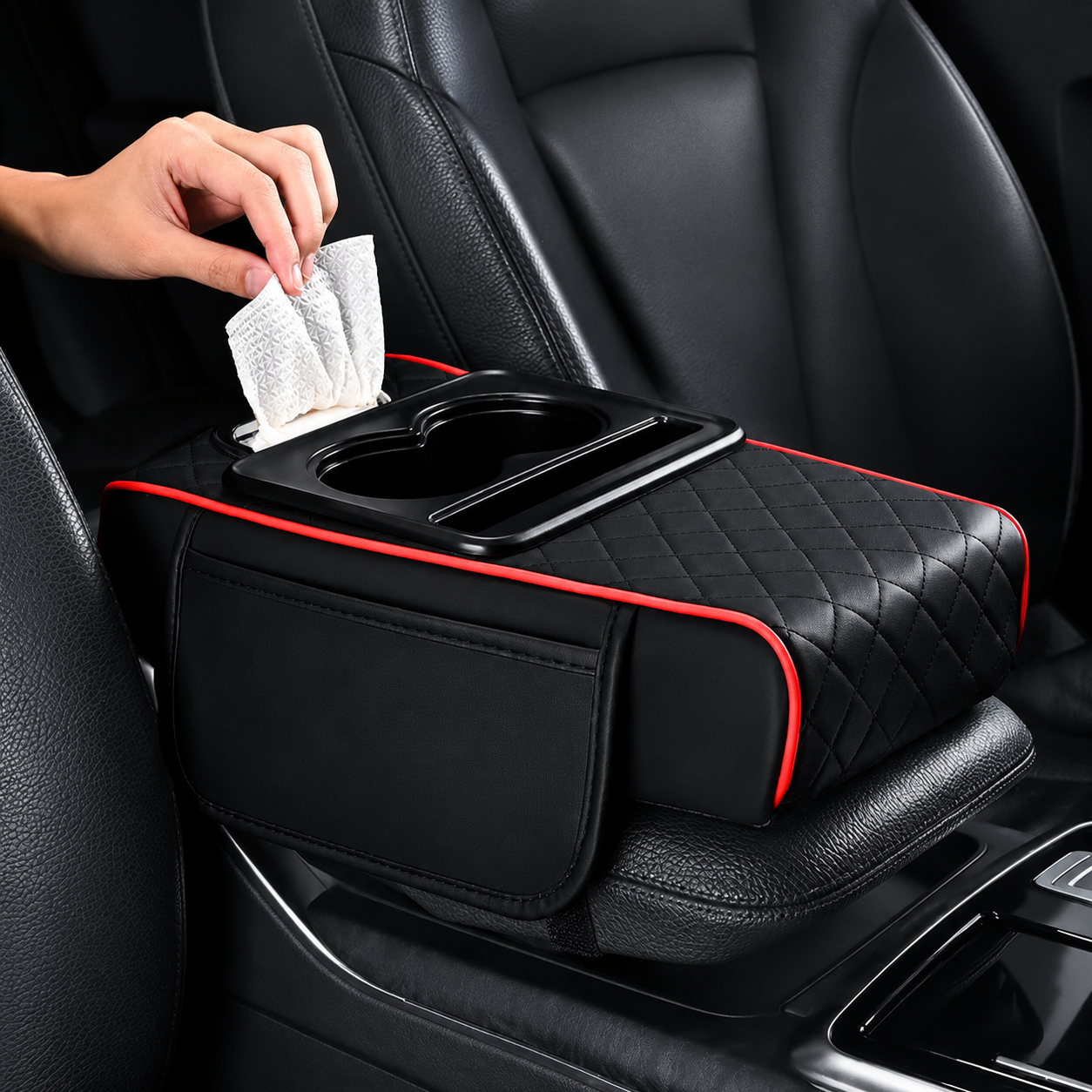 4 In 1 Car Center Console Organizer Mat