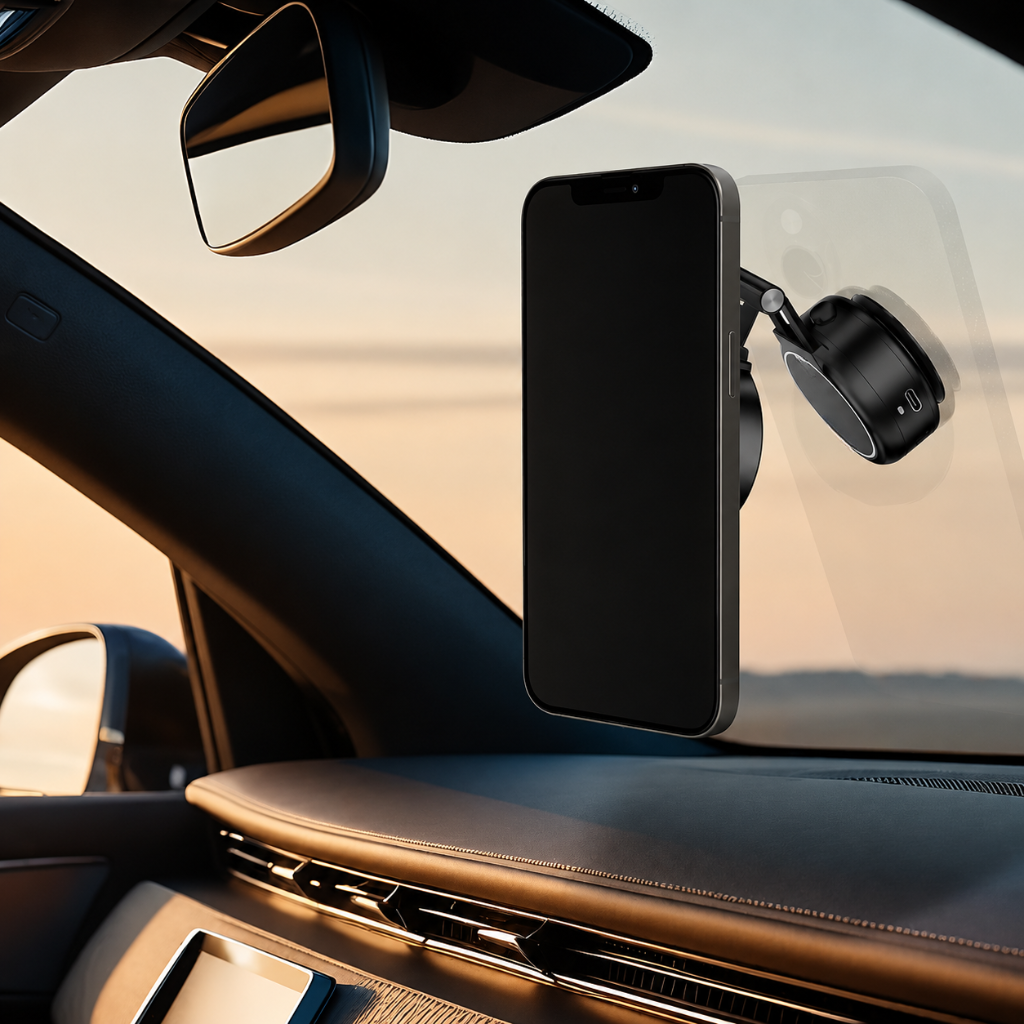Vacuum Magnetic Phone Holder For Car And Office
