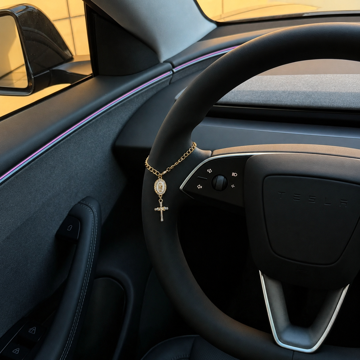 Adjustable Car Steering Wheel Hanging Pendant Ornament For Car Decor
