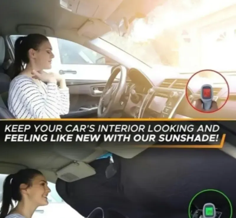 Portable Thermal Insulation Front Windshield Sun Visor & Shade, Windshield Cover, Exterior Outside Accessory for Cars, SUVs, Trucks, Automotive Glass Sunshade, Car Sun Shades Outside Car #GLOBAL PICKS