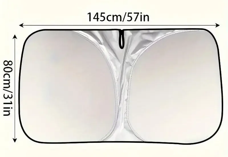 Portable Thermal Insulation Front Windshield Sun Visor & Shade, Windshield Cover, Exterior Outside Accessory for Cars, SUVs, Trucks, Automotive Glass Sunshade, Car Sun Shades Outside Car #GLOBAL PICKS