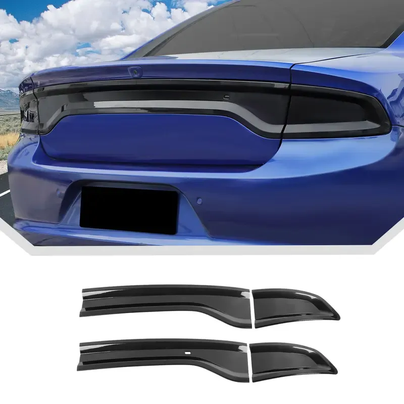 Self Adhesive Rear Tail Light Covers For Dodge Charger  
