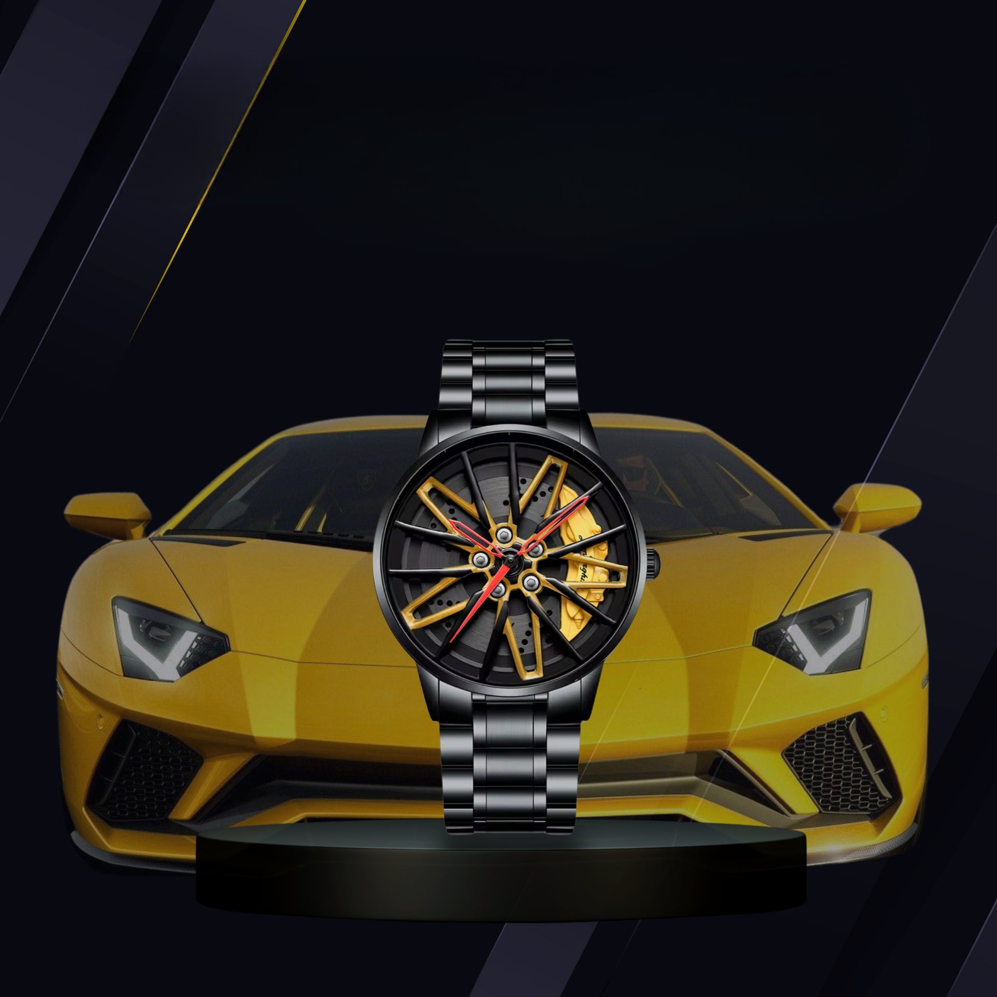 Racing Series Wheel Rim Dial Watches-Car Door Sills