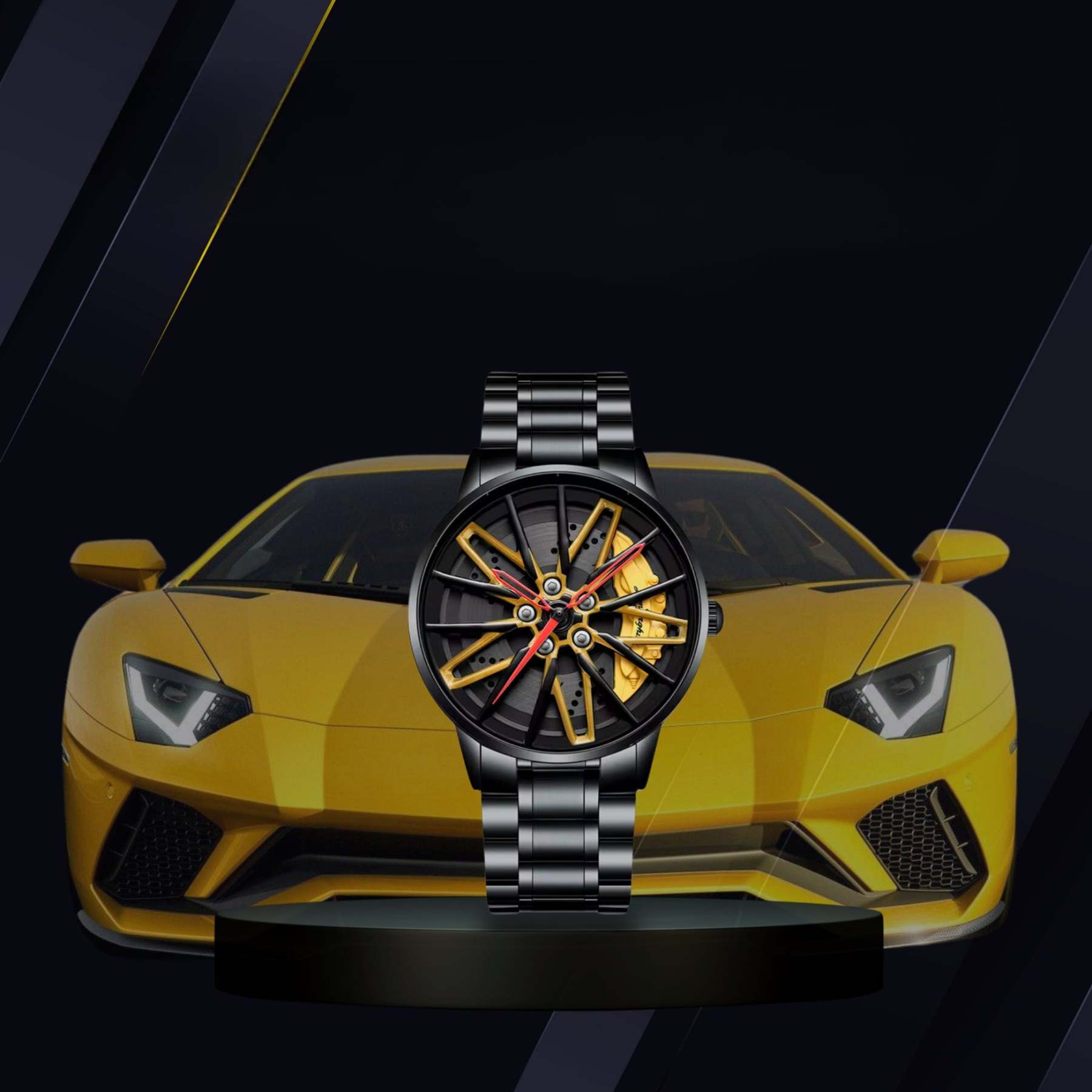 Racing Series Wheel Rim Dial Watches-Car Door Sills