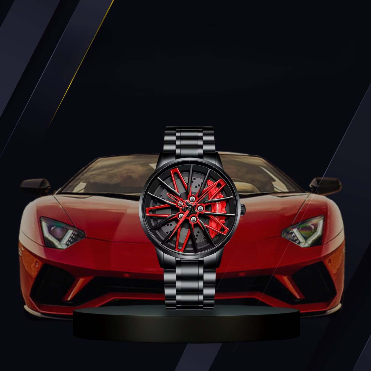 Racing Series Wheel Rim Dial Watches-Car Door Sills