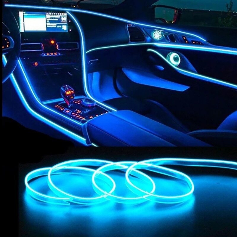 Car Interior Atmosphere Lighting Decoration LED Strip-Car Door Sills