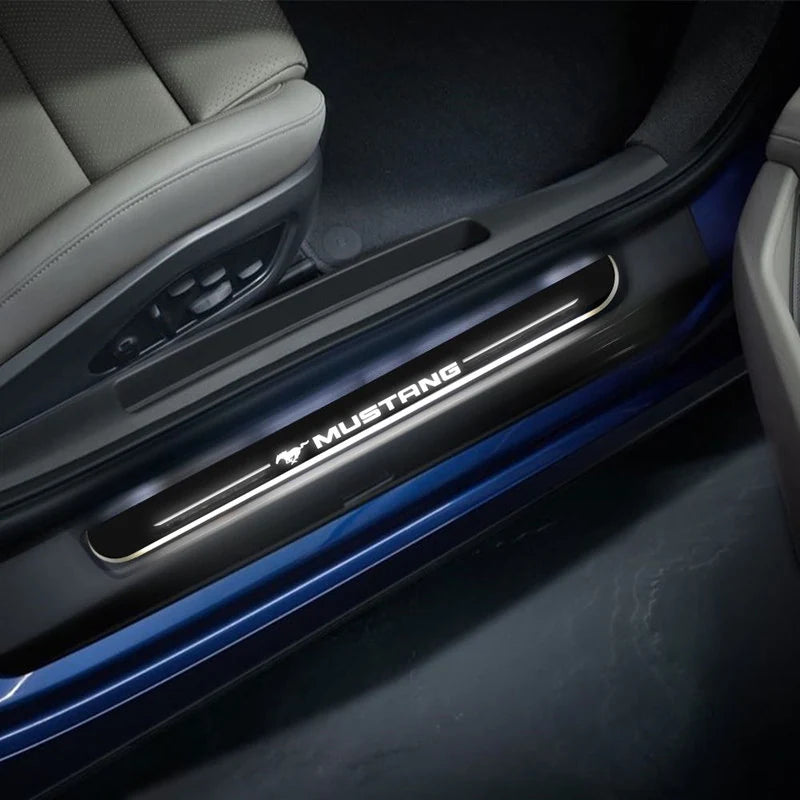 LED Wireless Illuminated Door Sills Mustang-Car Door Sills