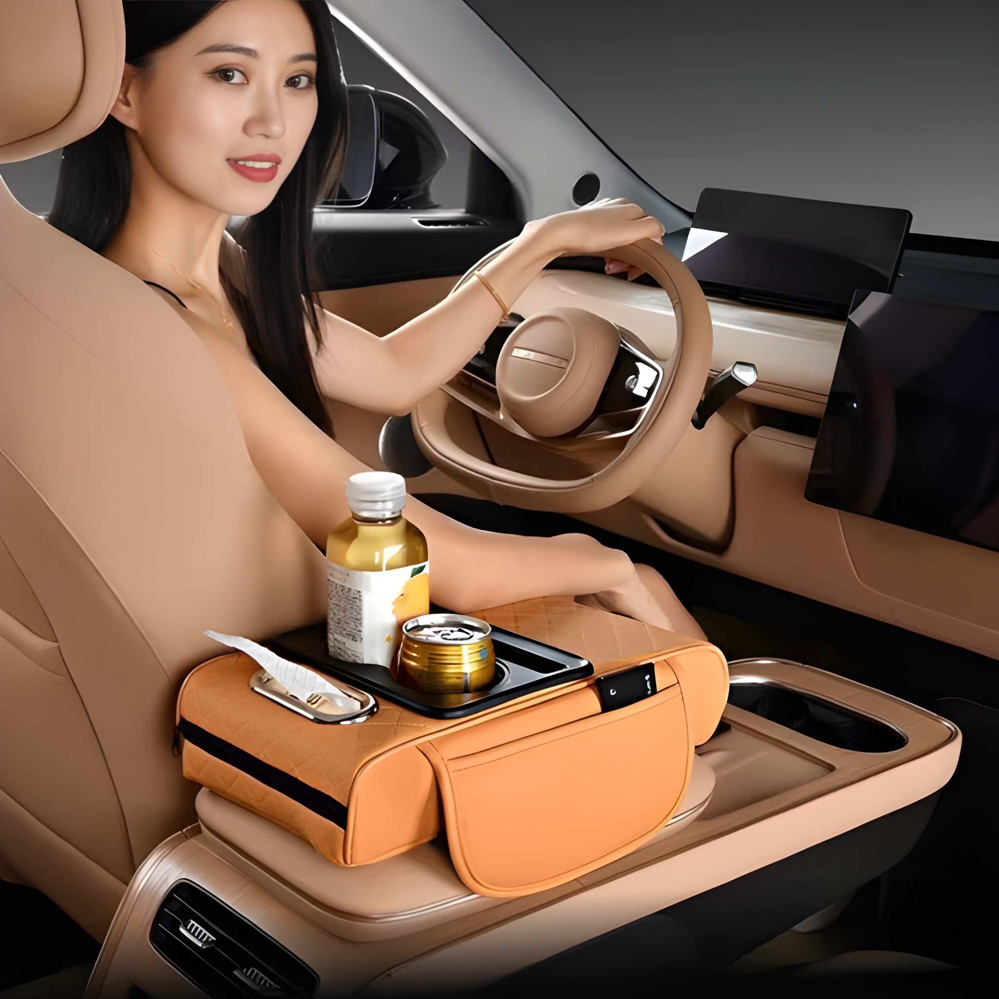 Car Interior Accessories Armrest Box Storage Bag For Storage And Organization