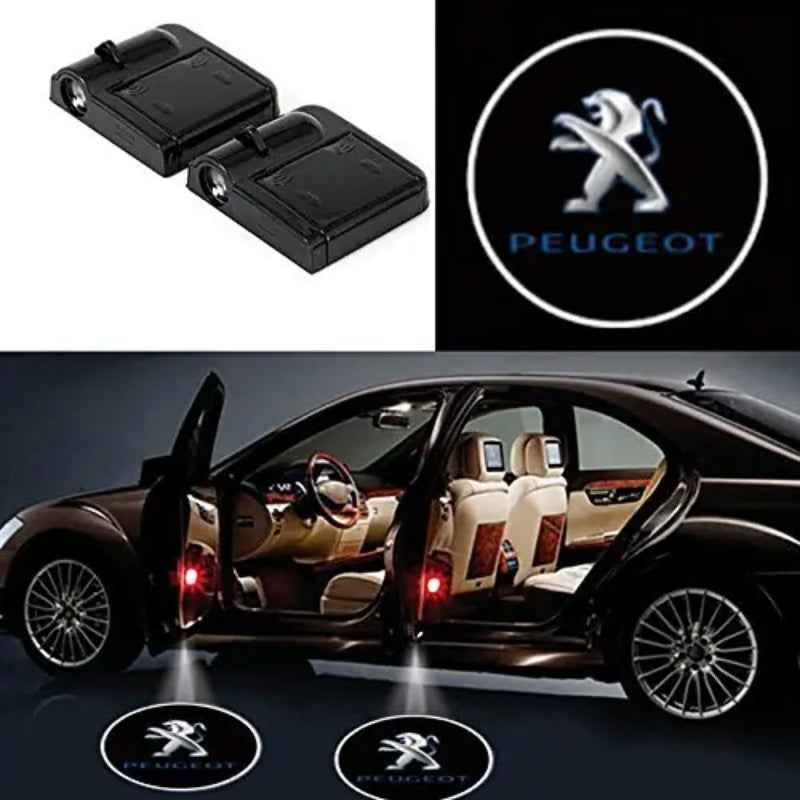 Wireless LED Peugeot Car Door Lights-Car Door Sills