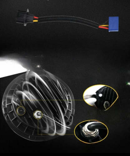 Set Of 2 Wrangler Halo DRL Headlamp-Car Door Sills