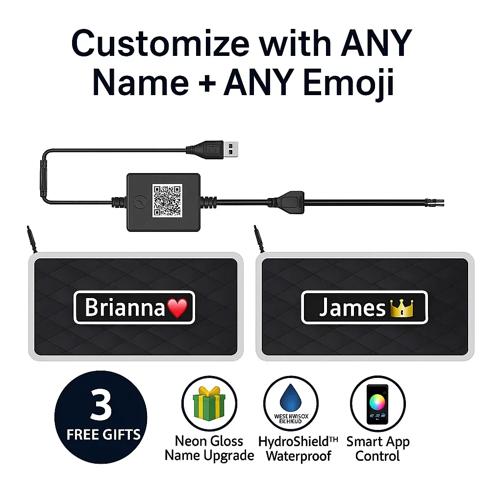 USB RGB Car Floor Mat Ambient Light With APP And Music Sync