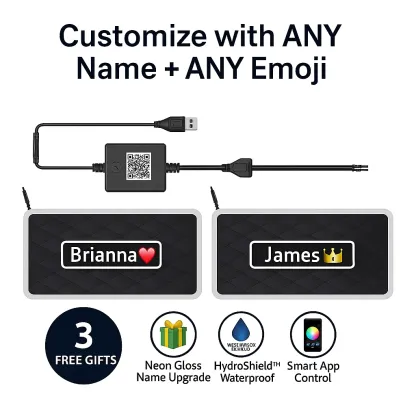 USB RGB Car Floor Mat Ambient Light With APP And Music Sync