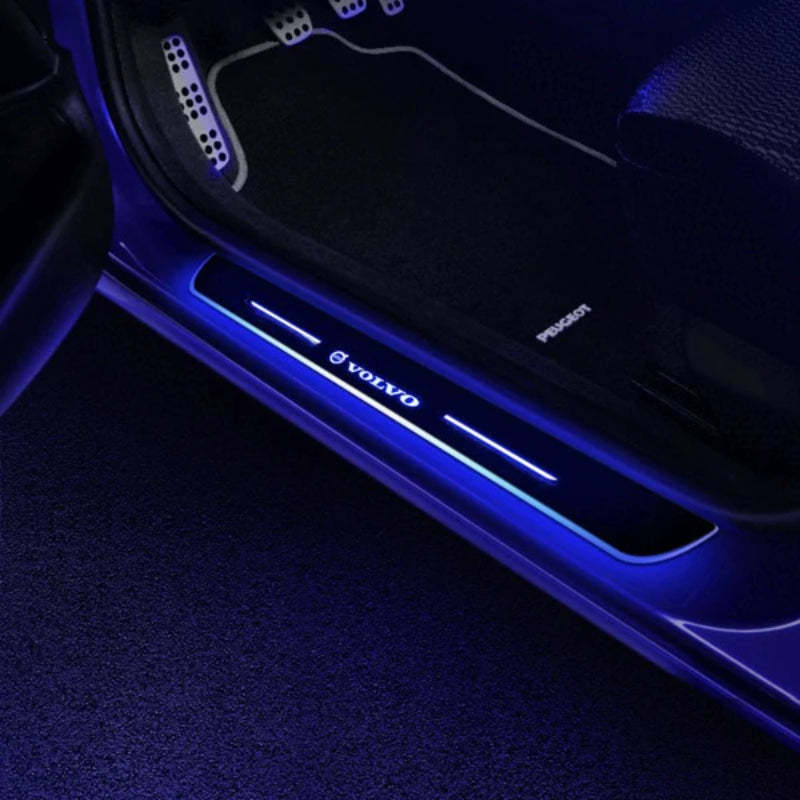 LED Wireless Illuminated Volvo Door Sills-Car Door Sills