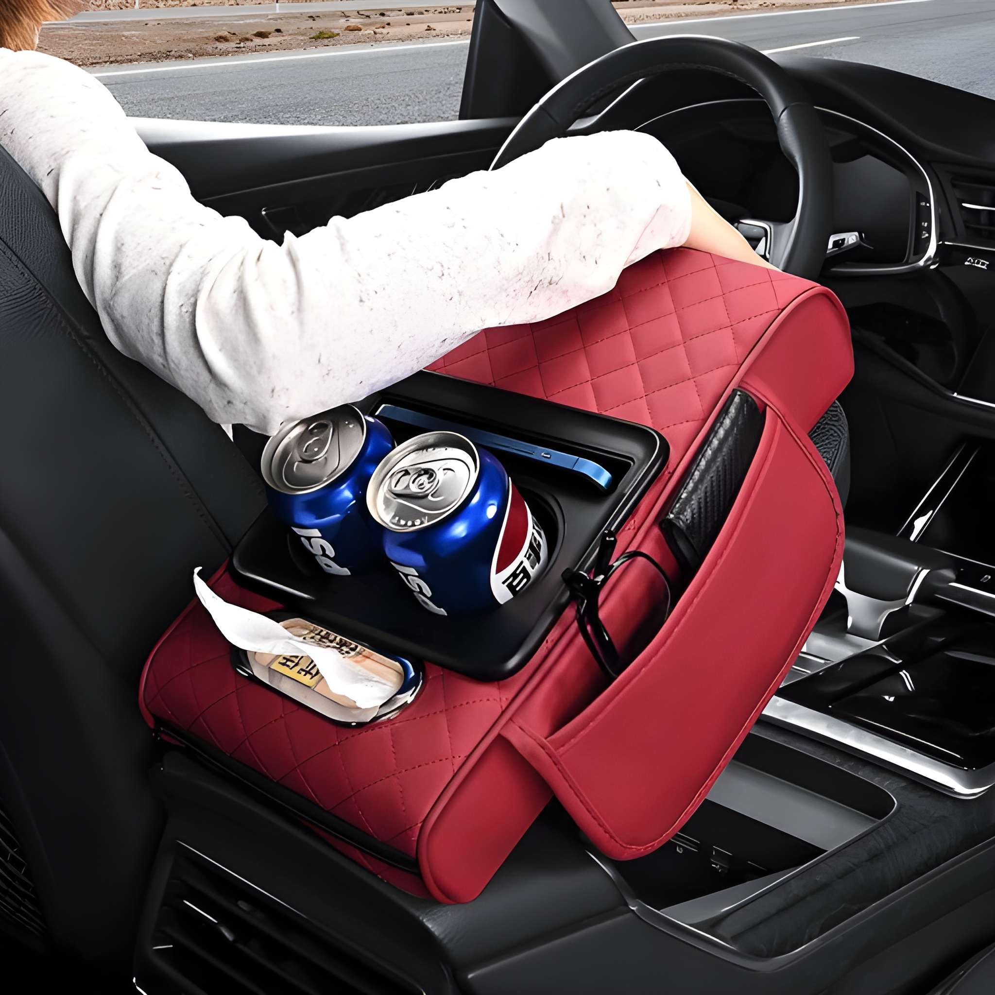Car Interior Accessories Armrest Box Storage Bag For Storage And Organization