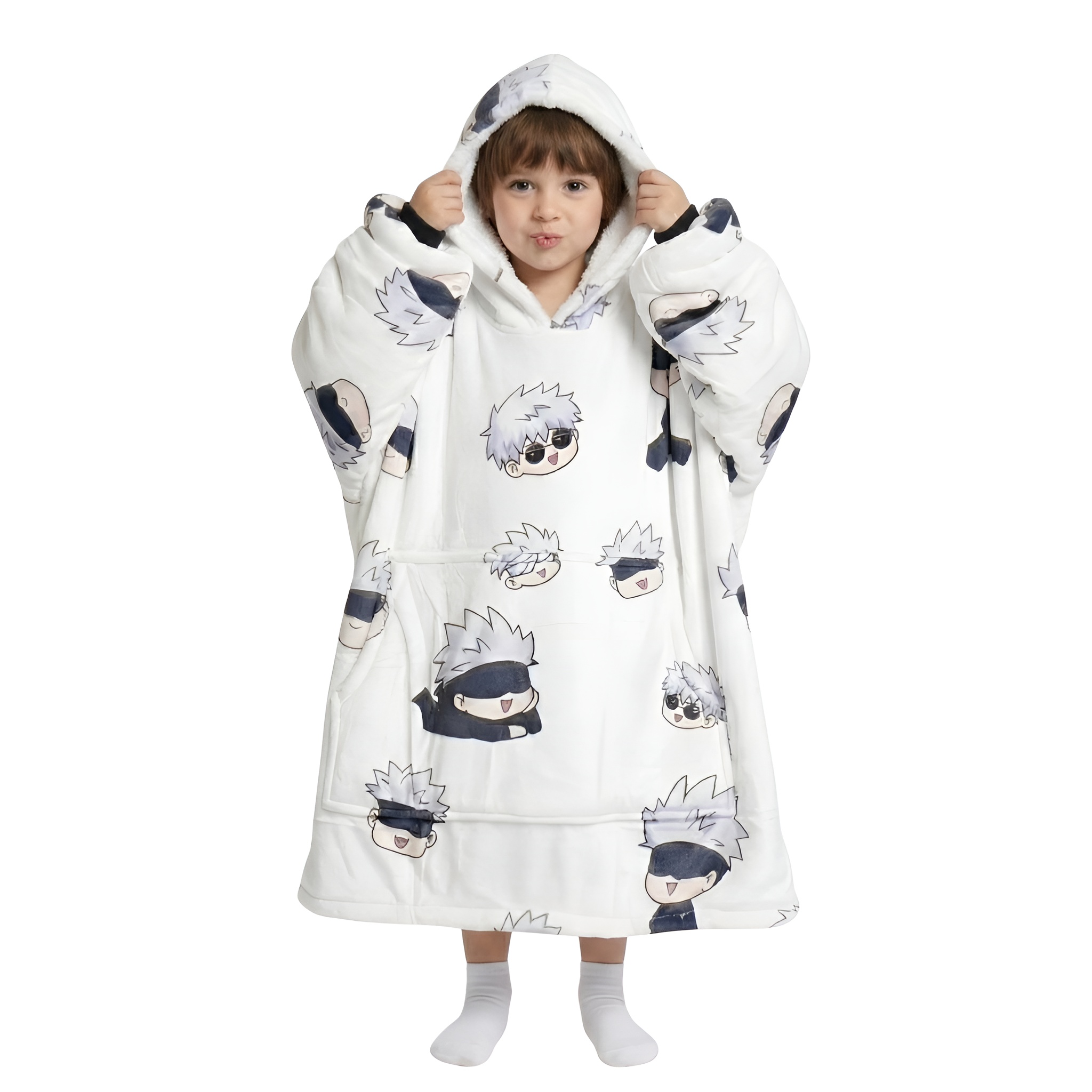 Oversized Anime Themed Wearable Blanket Hoodie