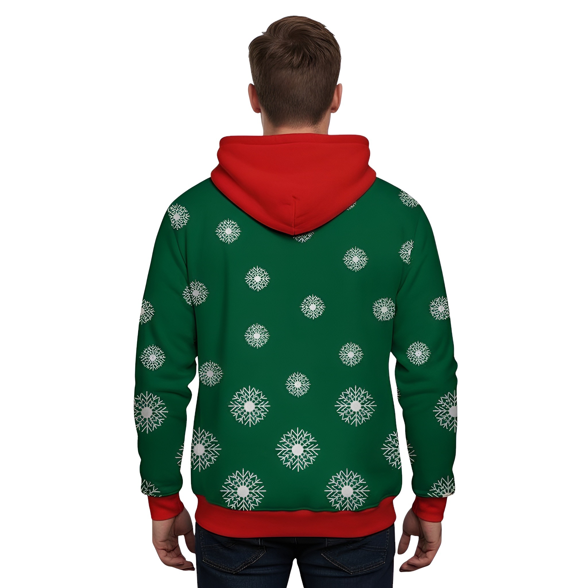 Funny 3D Graphic Christmas Hoodie For Men