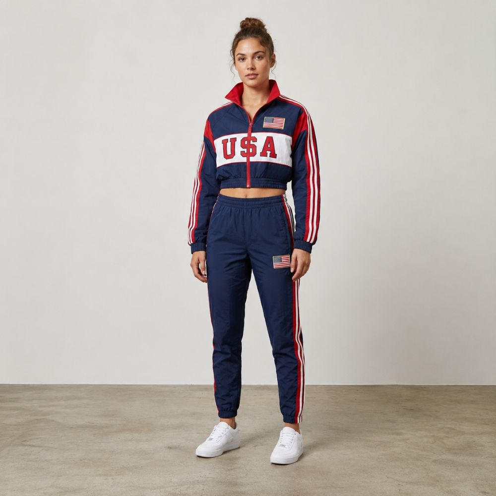 World Cup 2026 Themed United States Football Fan Sweatshirt And Jogger Set