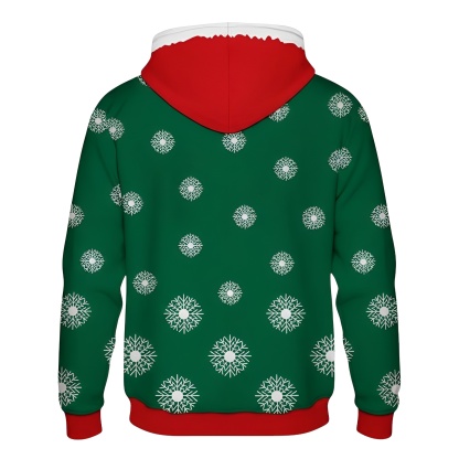 Funny 3D Graphic Christmas Hoodie For Men