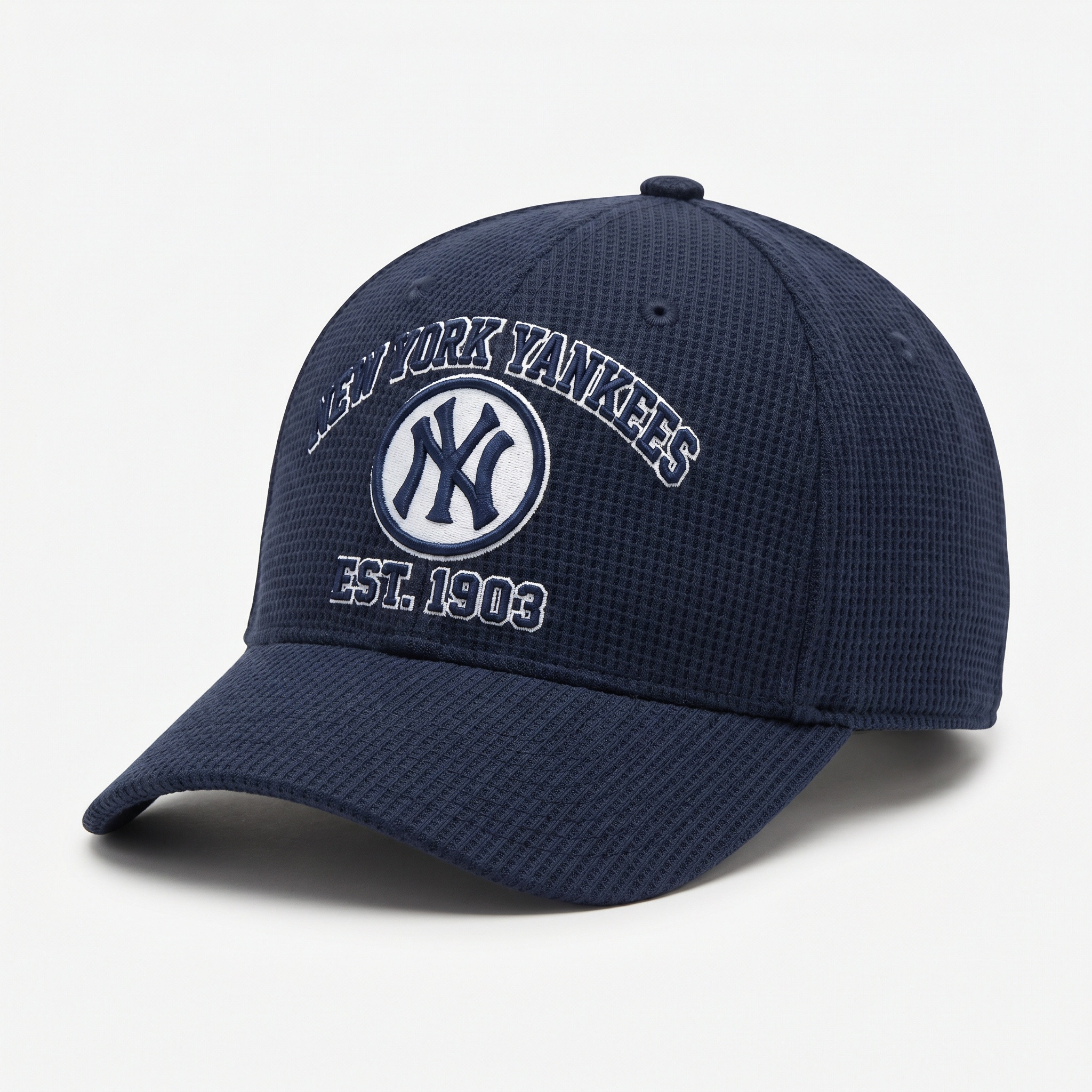 New York Yankees Waffle Knit Cap in Blue