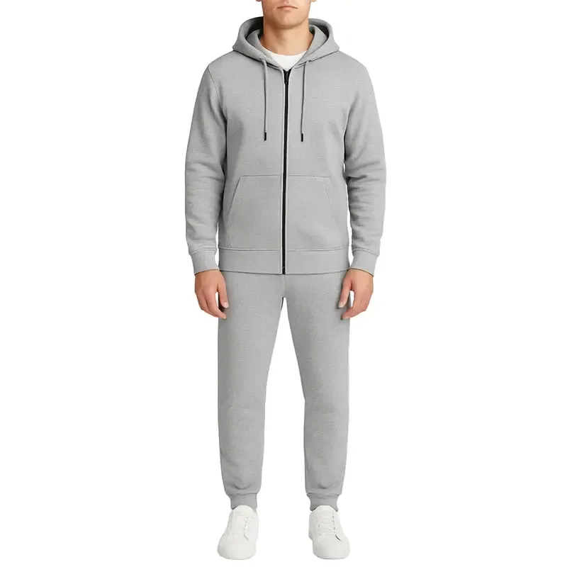 Men’s Full Zip Hoodie and Jogger Tracksuit Set