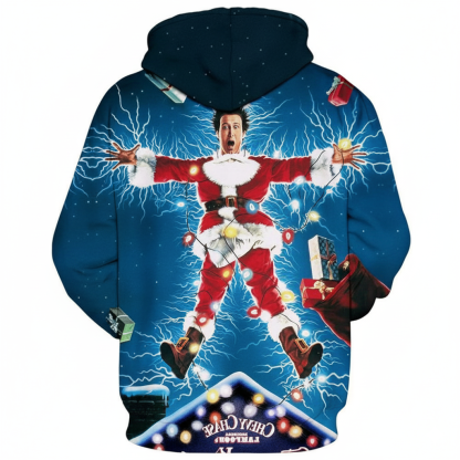 Christmas All Over Print Hoodie with Kangaroo Pocket