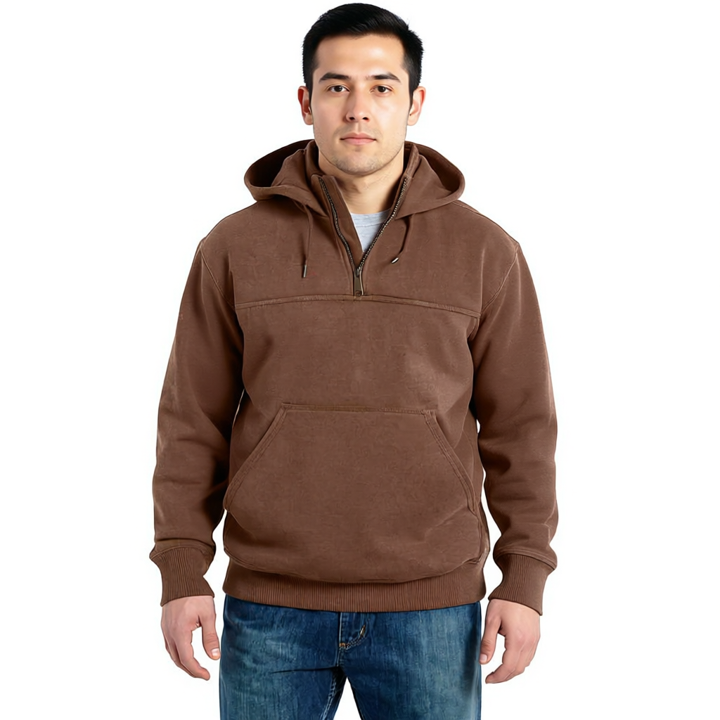 Men Rain Defender Quarter Zip Hoodies