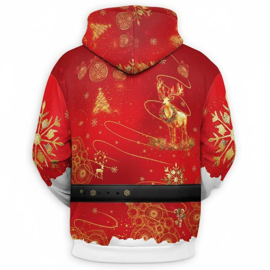 Christmas Santa Claus All Over Print Hoodie