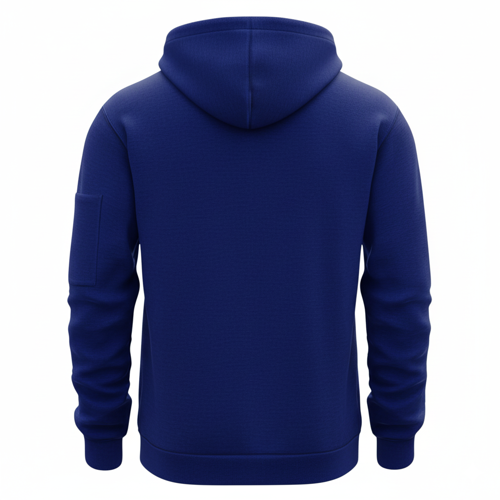 Casual Zip Up Hoodie With Kangaroo Pocket