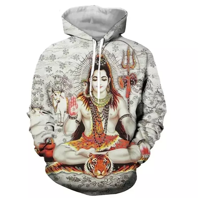 Graphic Print Pullover Hooded