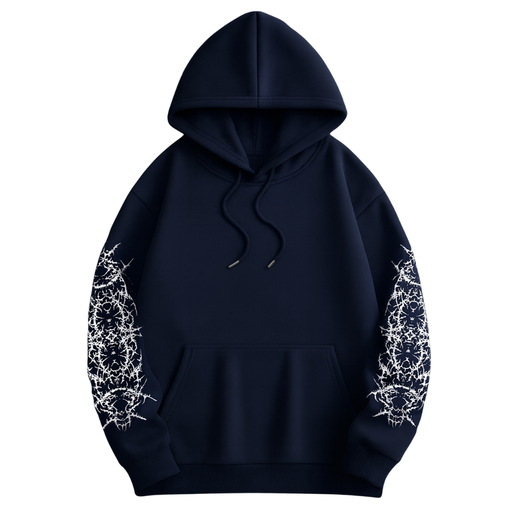 Men Gothic Punk Streetwear Hooded Sweatshirt