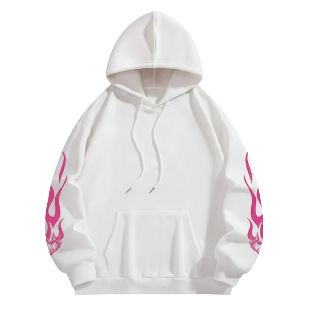 Casual Letter Print Hoodie With Drawstring  