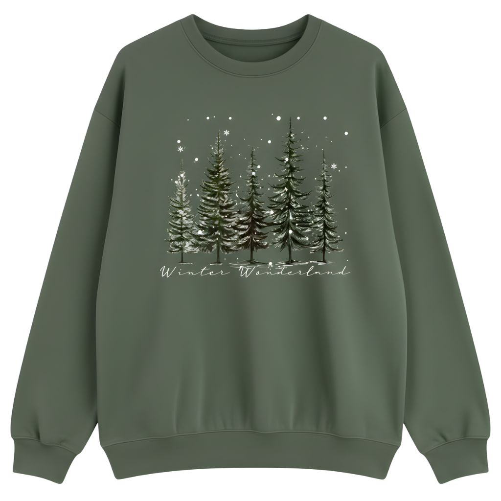 Polyester Christmas Print Sweatshirt For Women  
