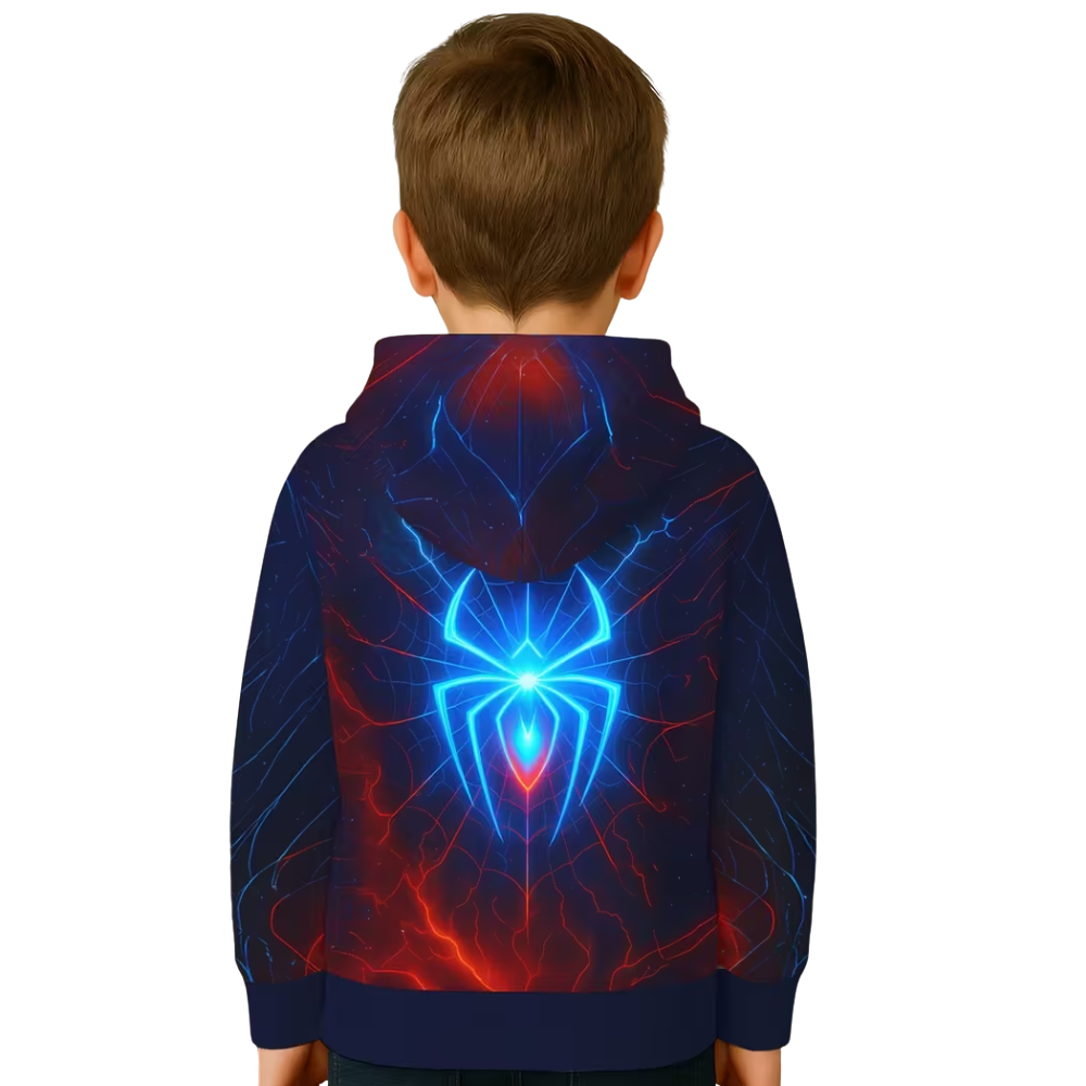 Bright Spider Hoodie for Boys 