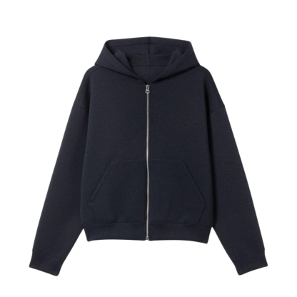 Wing Printed Casual Hoodie With Zipper 