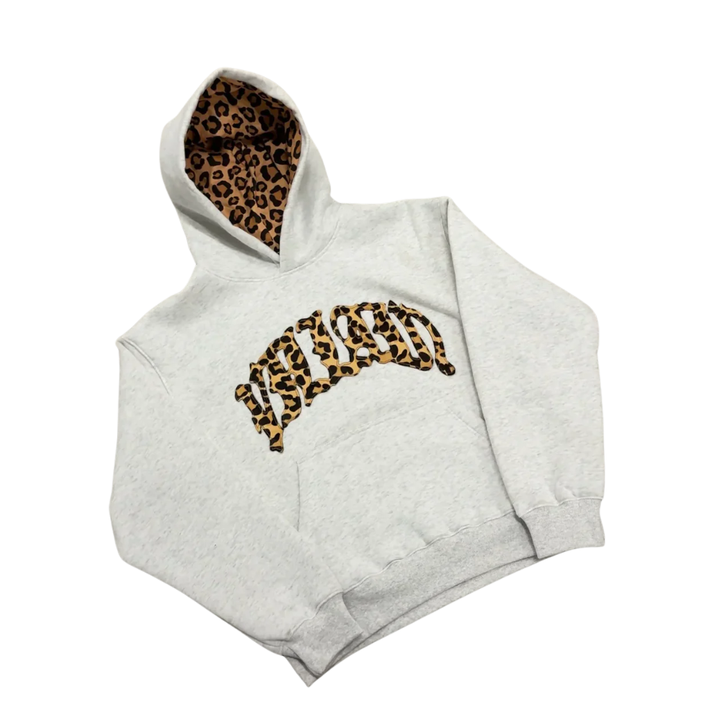 Leopard Letter Printed Hoodie And Pants Set