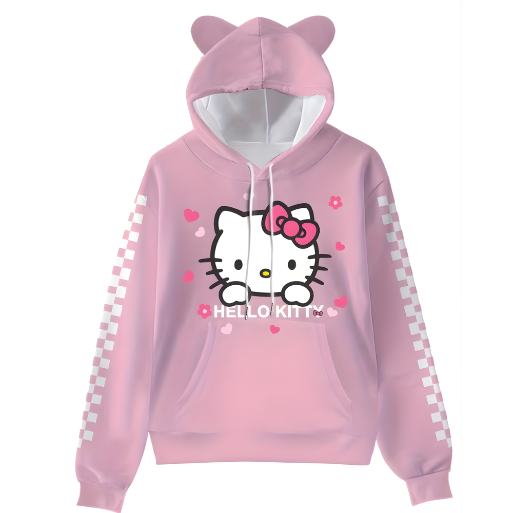 Cartoon Character Hooded Long Sleeve Hoodie For Womens 