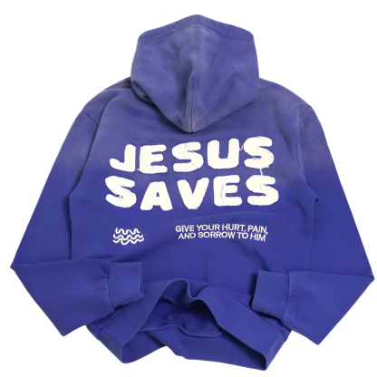 Jesus Saves Print Hoodie