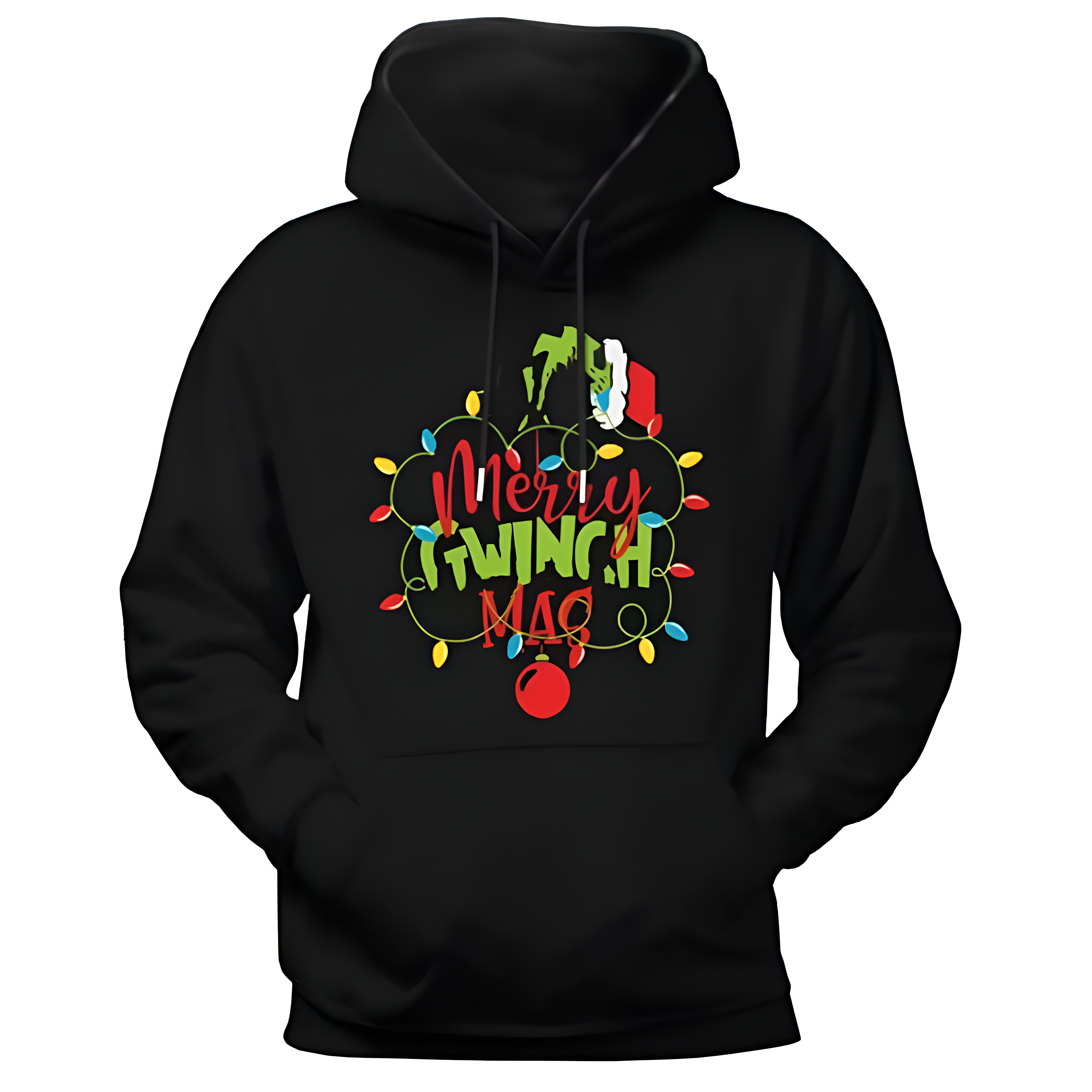 Funny Christmas Hooded Sweatshirt With Pockets