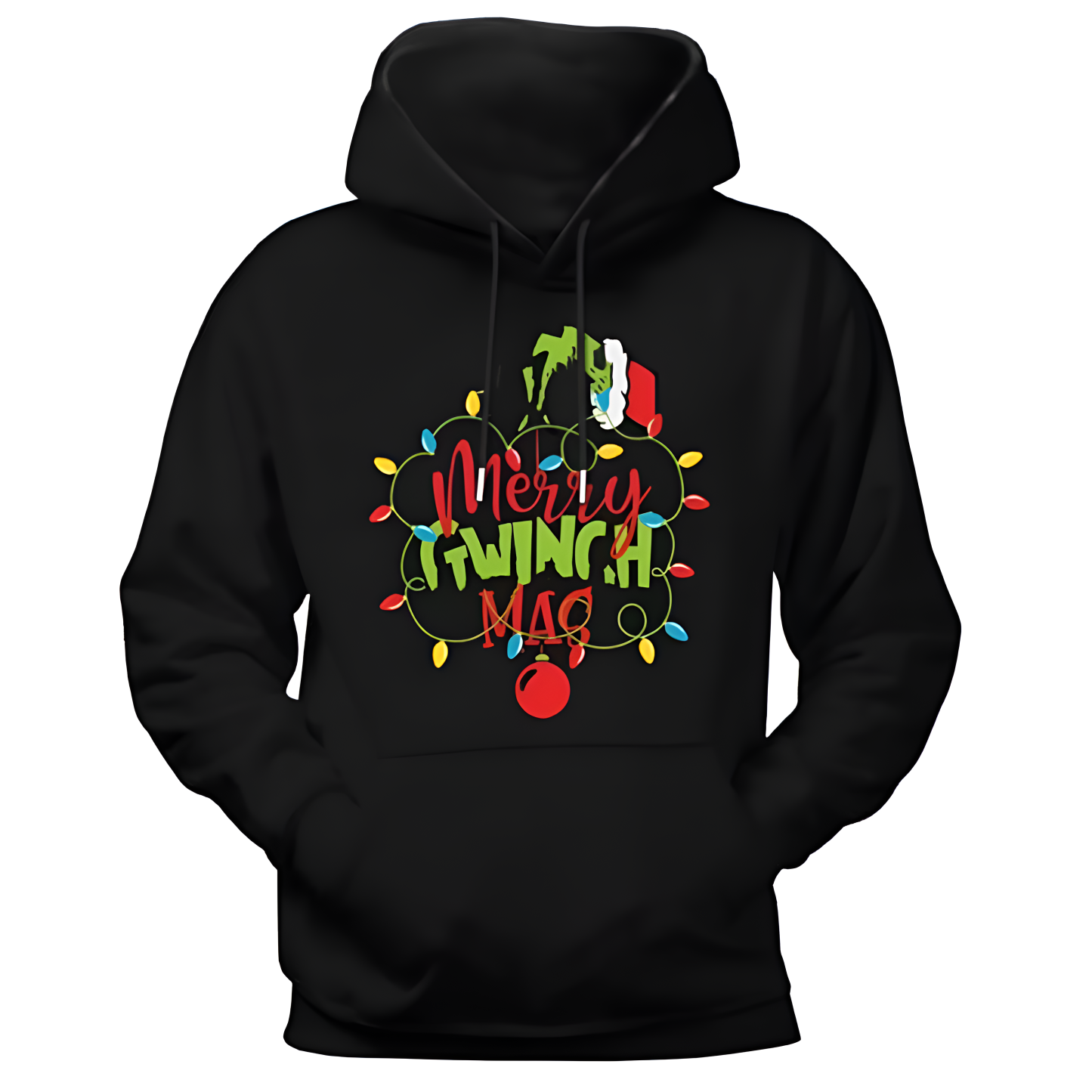 Funny Christmas Hooded Sweatshirt With Pockets