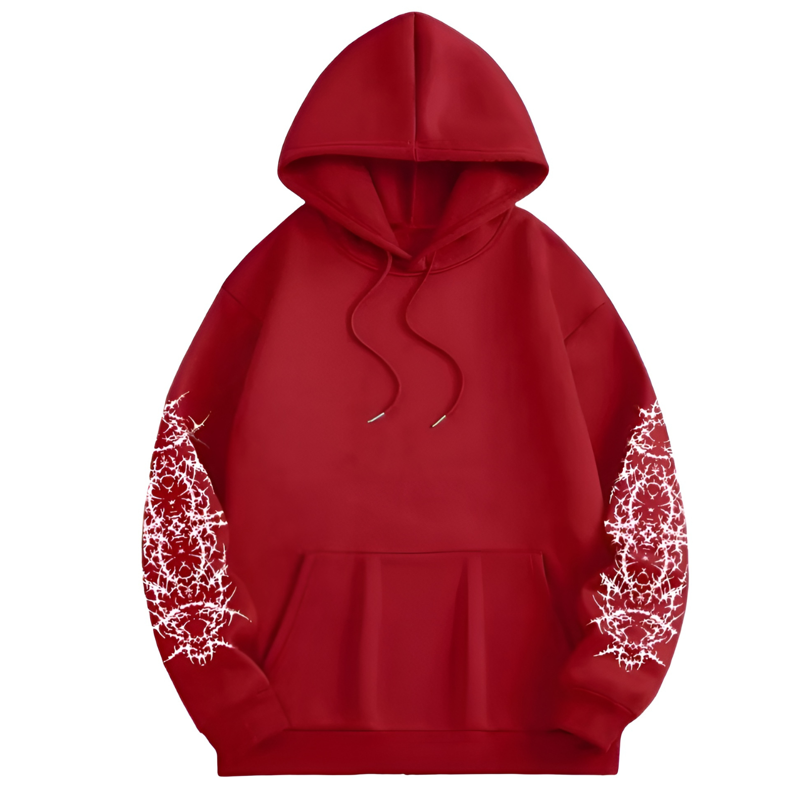 Men Angel Gothic Graphic Print Hoodie