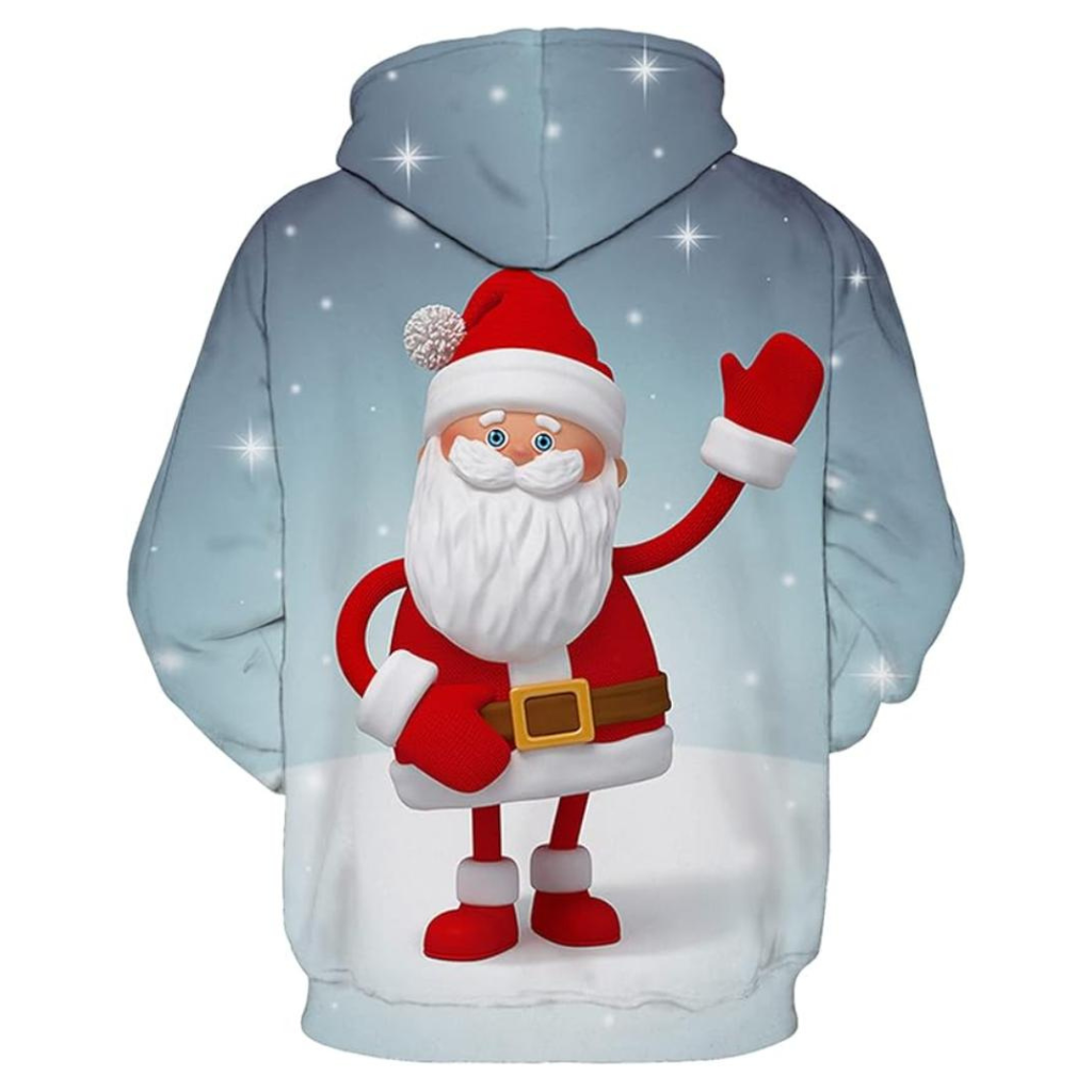 Christmas All Over Print 3D Pullover Hoodie With Pocket