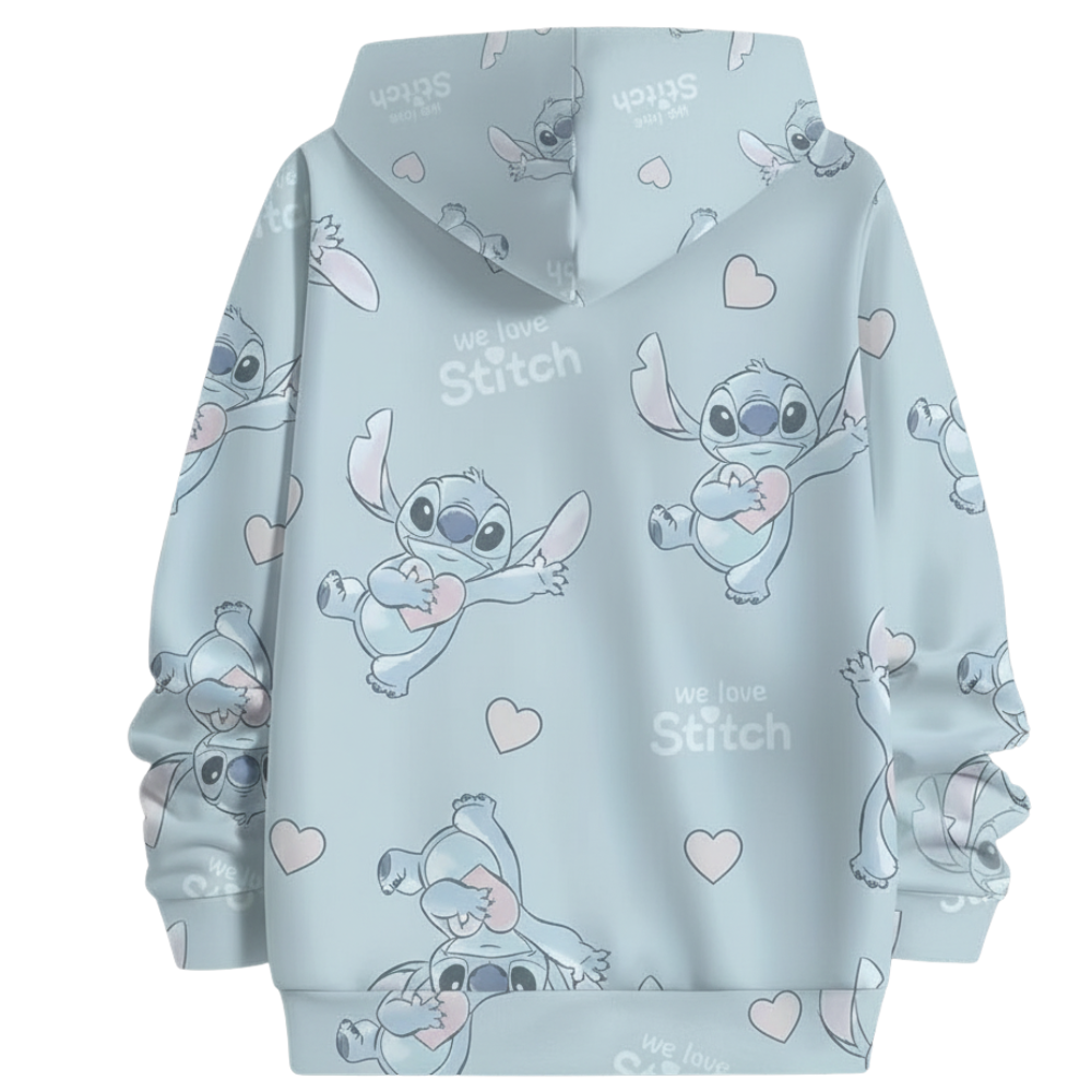 3D Cartoon Printed Hoodie For Girls