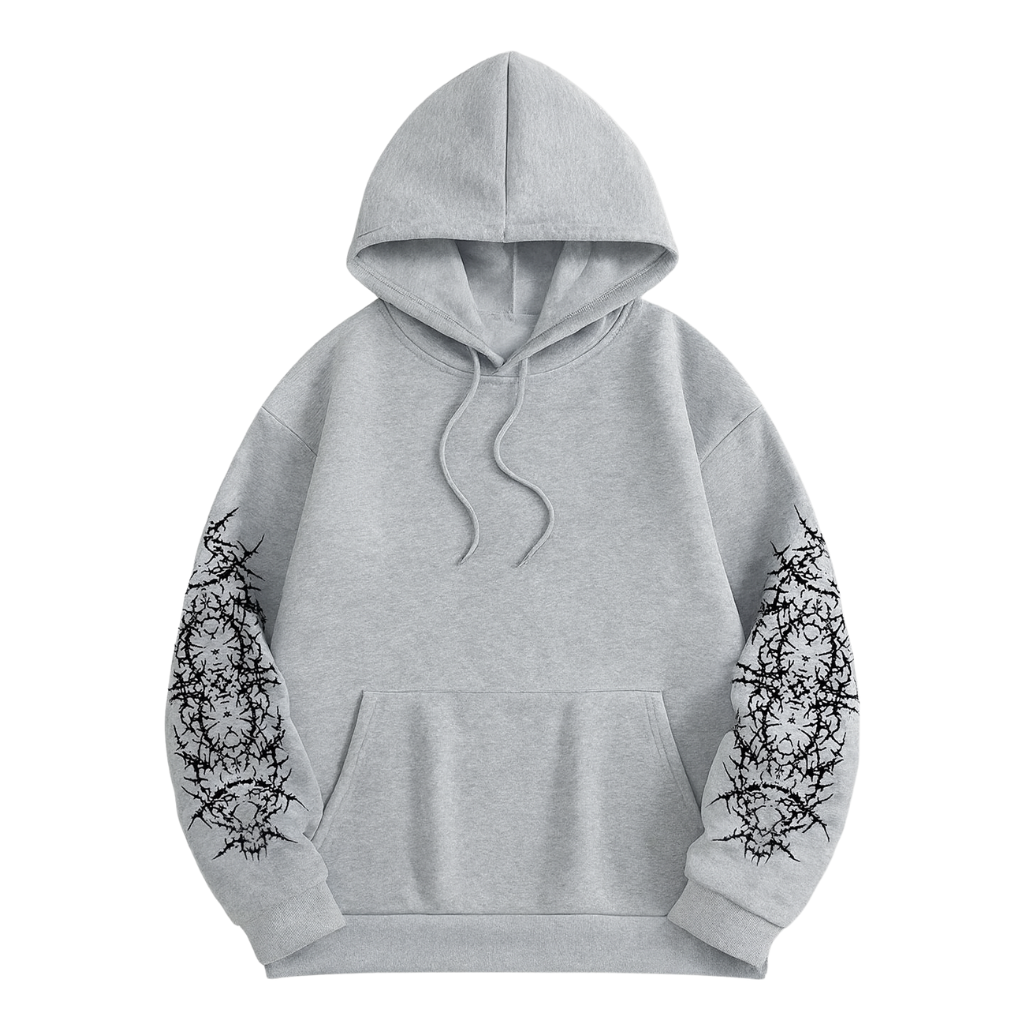 Men Gothic Punk Streetwear Hooded Sweatshirt