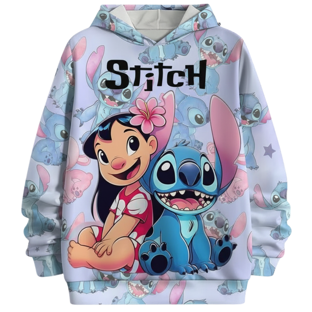 3D Cartoon Printed Hoodie For Girls