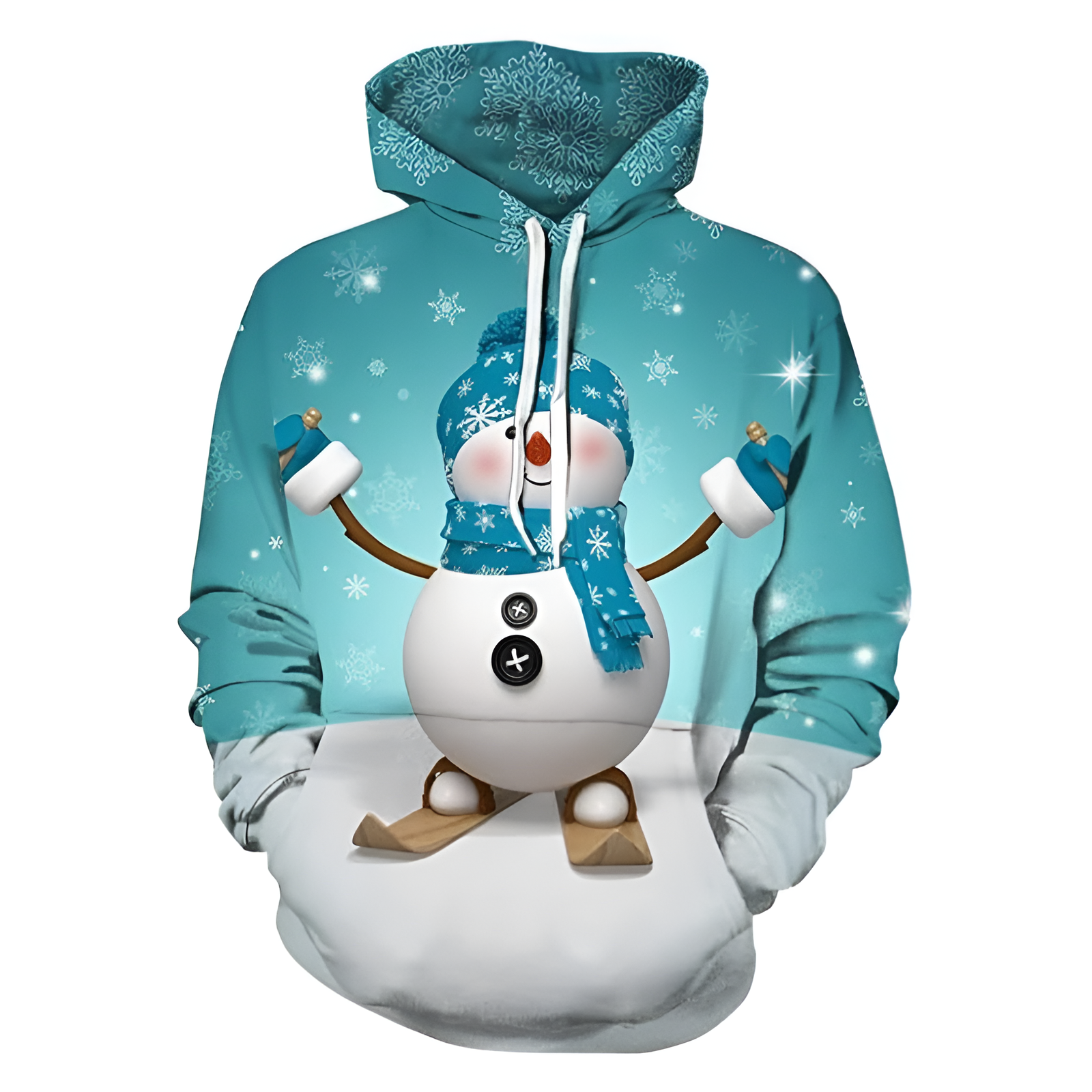 Christmas Holiday Themed Cartoon Hoodie